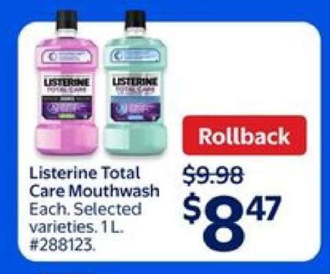 LISTERINE TOTAL CARE MOUTHWASH