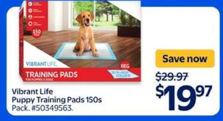 Vibrant Life Puppy Training Pads 150s