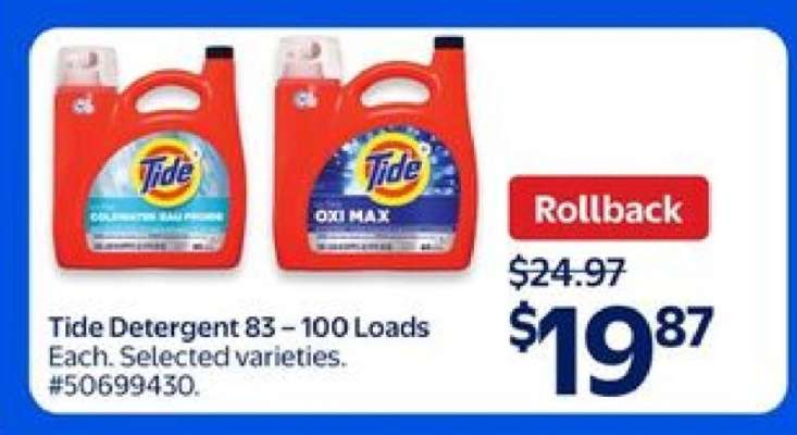 Tide Detergent 83 – 100 Loads