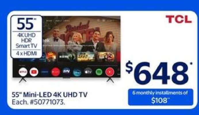 55" Mini-LED 4K UHD TV