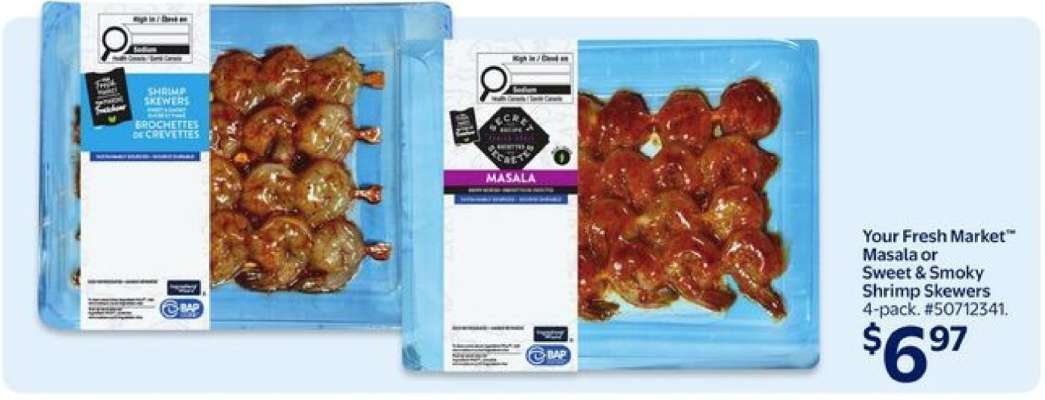 Your Fresh Market Masala or Sweet & Smoky Shrimp Skewers