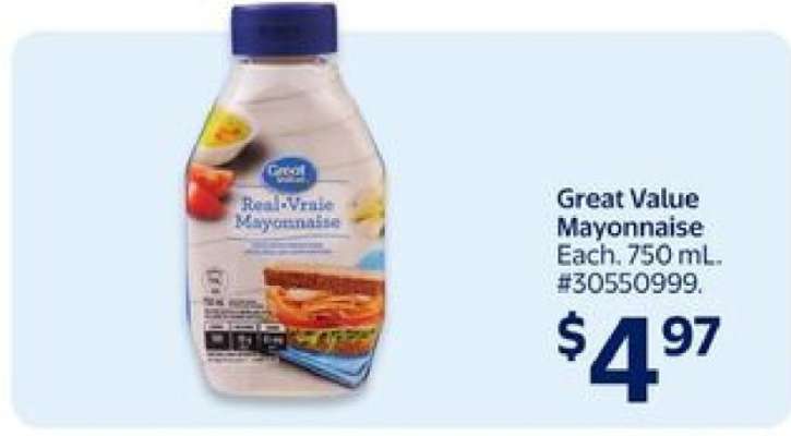 Great Value Mayonnaise