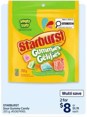 Starburst Sour Gummy Candy