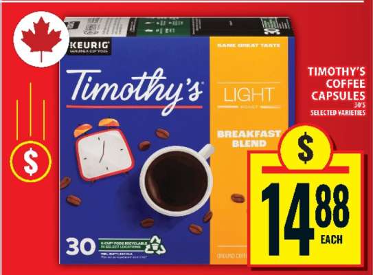 TIMOTHY’S COFFEE CAPSULES