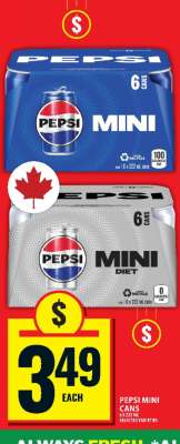 PEPSI MINI CANS