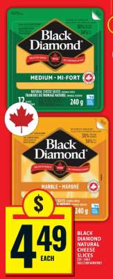 BLACK DIAMOND NATURAL CHEESE SLICES