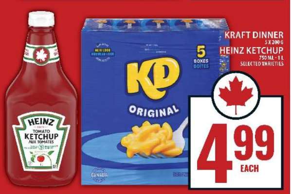 Kraft Dinner / Heinz Ketchup