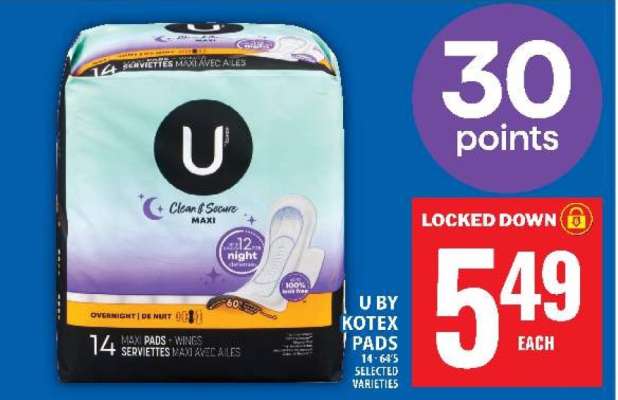 U by Kotex Pads