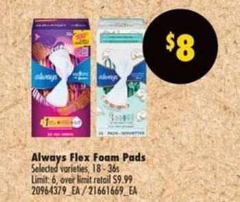 Always Flex Foam Pads