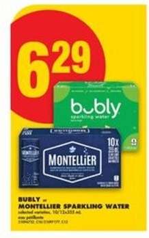Bubly, Montellier Sparkling Water