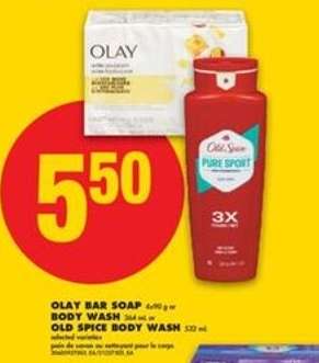 OLAY BAR SOAP or OLD SPICE BODY WASH