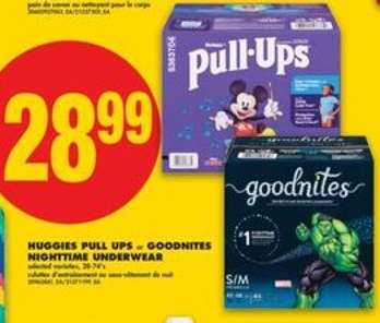 Huggies Pull Ups - Goodnites Nighttime Underwear