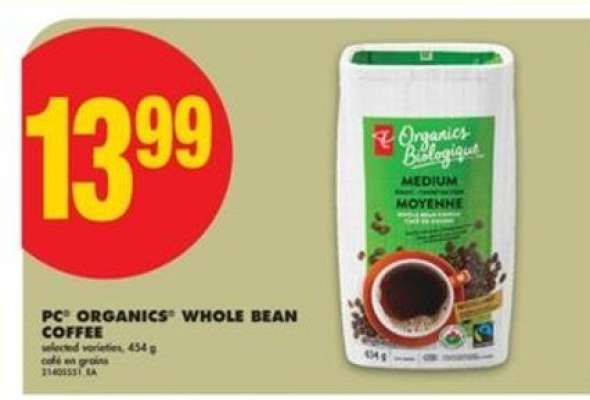 PC® Organics® Whole Bean Coffee