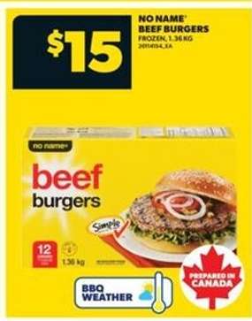 No Name Beef Burgers