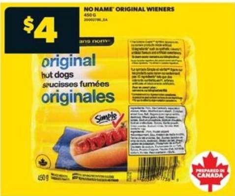 NO NAME ORIGINAL WIENERS