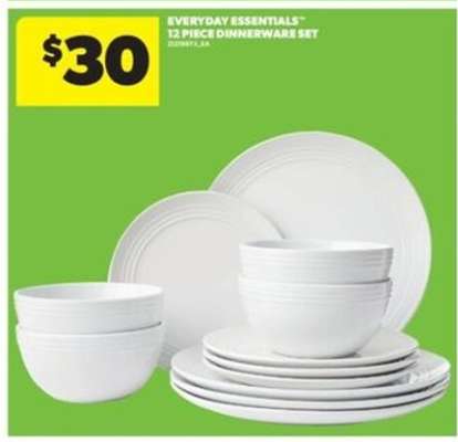 Everyday Essentials 12 Piece Dinnerware Set