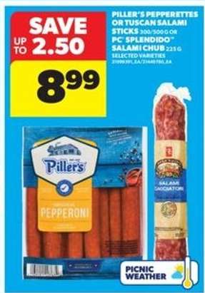 Piller's Pepperettes or Tuscan Salami Sticks