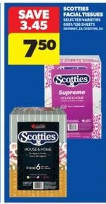 Scotties Facial Tissues