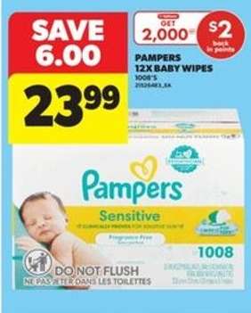 Pampers 12x Baby Wipes