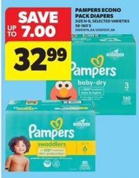 PAMPERS ECONO PACK DIAPERS