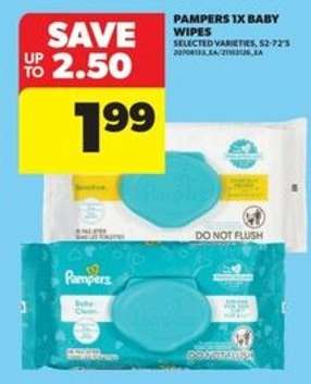 Pampers 1X Baby Wipes
