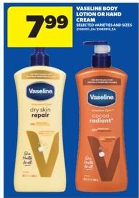 Vaseline Body Lotion or Hand Cream