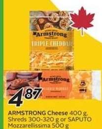 ARMSTRONG Cheese or SAPUTO Mozzarellissima