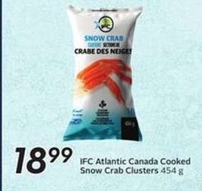 IFC Atlantic Canada Cooked Snow Crab Clusters 454 g