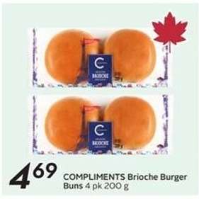 COMPLIMENTS Brioche Burger Buns