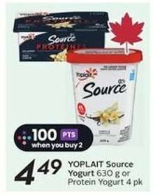 Yoplait Source Yogurt