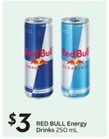 RED BULL ENERGY DRINKS, 250 mL
