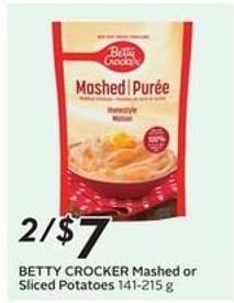 BETTY CROCKER Mashed or Sliced Potatoes
