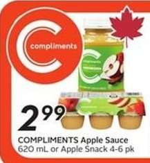 COMPLIMENTS Apple Sauce
