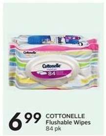 COTTONELLE FLUSHABLE WIPES