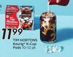 TIM HORTONS Keurig K-Cup Pods 10-12 pk