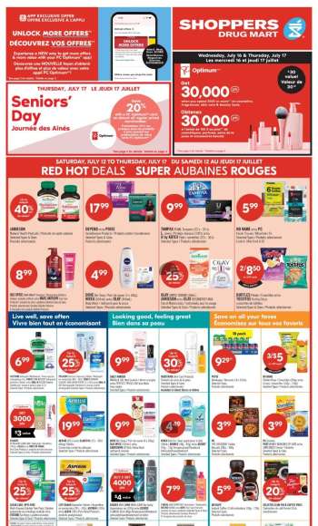 Shoppers Drug Mart Flyer - July 12, 2025 - July 17, 2025.