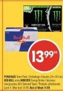 RED BULL ou/ou MONSTER Energy Drink
