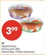 PC TOPPED HUMMUS