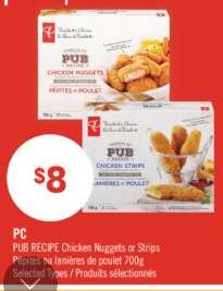 PC PUB RECIPE CHICKEN NUGGETS or STRIPS