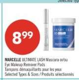 MARCELLE ULTIMATE LASH Mascara or/ou Eye Makeup Remover Pads