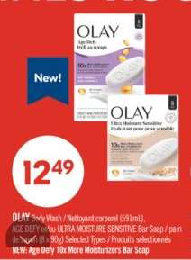 OLAY Age Defy 10x More Moisturizers Bar Soap
