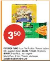 CAVENDISH FARMS Frozen Fried Potatoes / CHEEMO PEROGIES