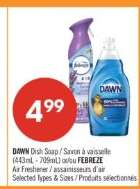 DAWN Dish Soap or FEBREZE Air Freshener