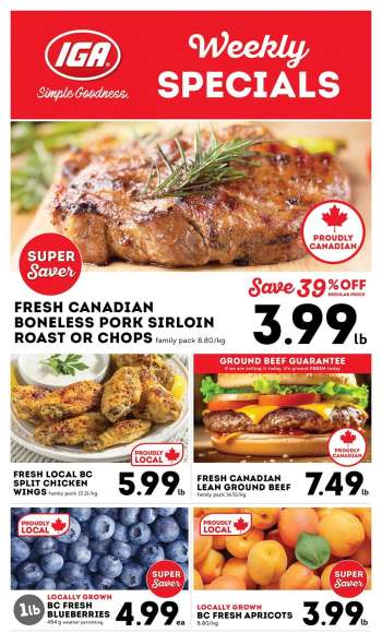 IGA Simple Goodness Flyer - July 11, 2025 - July 17, 2025.