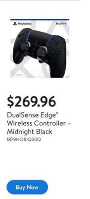 DualSense Edge Wireless Controller – Midnight Black