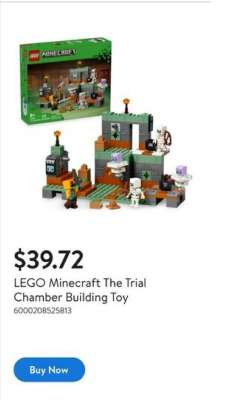 LEGO Minecraft The Trial Chamber Building Toy