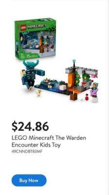 LEGO Minecraft The Warden Encounter Kids Toy