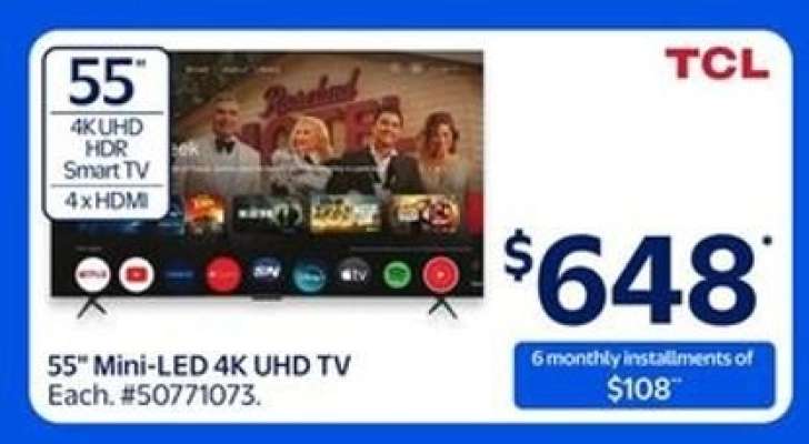 55" Mini-LED 4K UHD TV