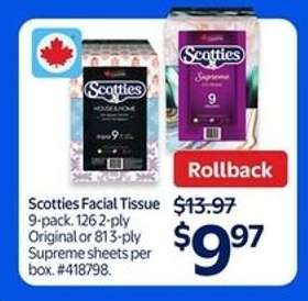 Scotties Facial Tissue
