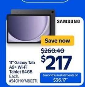 11" Galaxy Tab A9+ Wi-Fi Tablet 64GB